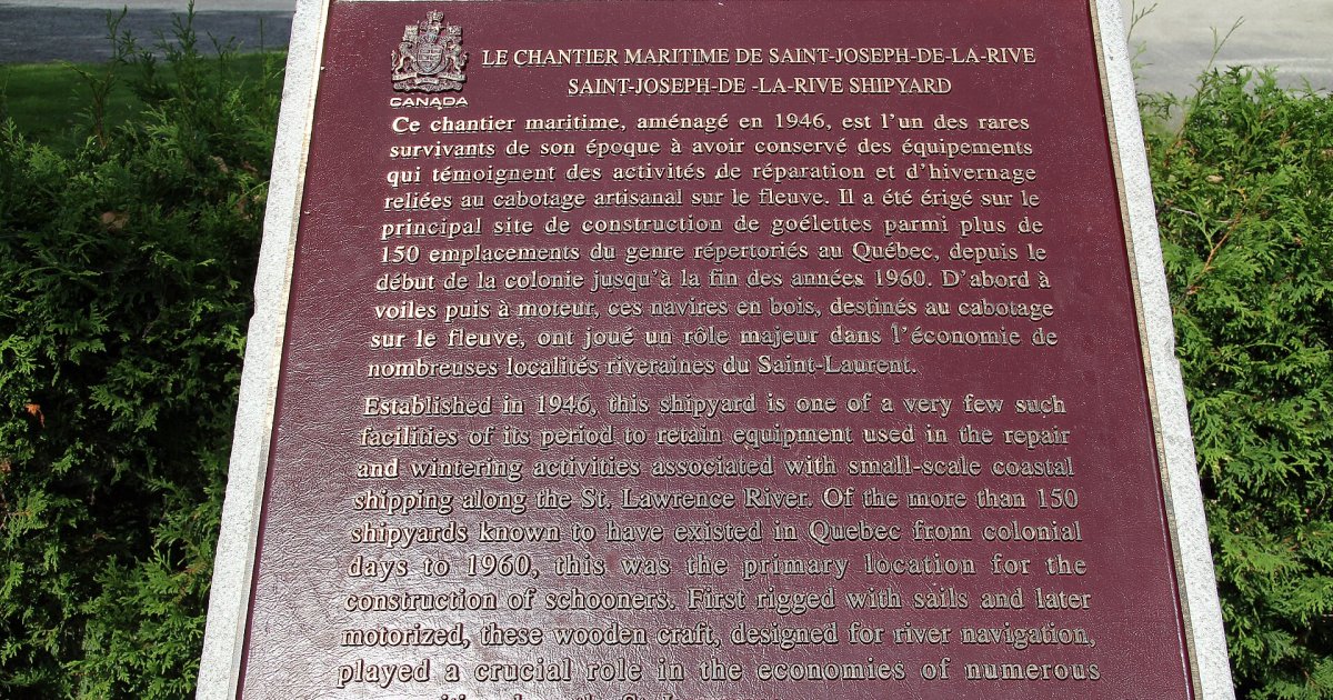 Charlevoix Maritime Museum in Saint-Joseph-de-la-Rive